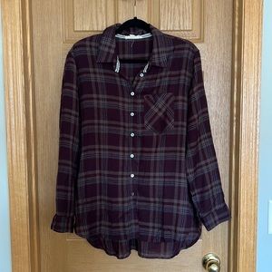 Love Stitch Purple Flannel